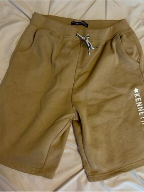 Kenneth Cole Boys Tan Drawstring Shorts